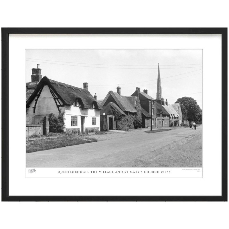 Queniborough, The Village And St Mary's Church C1955 - Single Picture Frame Print, 63.3cm H x 83.5cm W x 2.3cm D