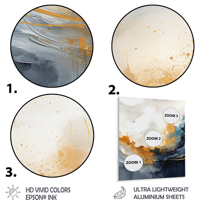 «Blue and Yellow Fluid Harmony», art mural abstrait en métal, H 32 po x l 16 po x P 1 po