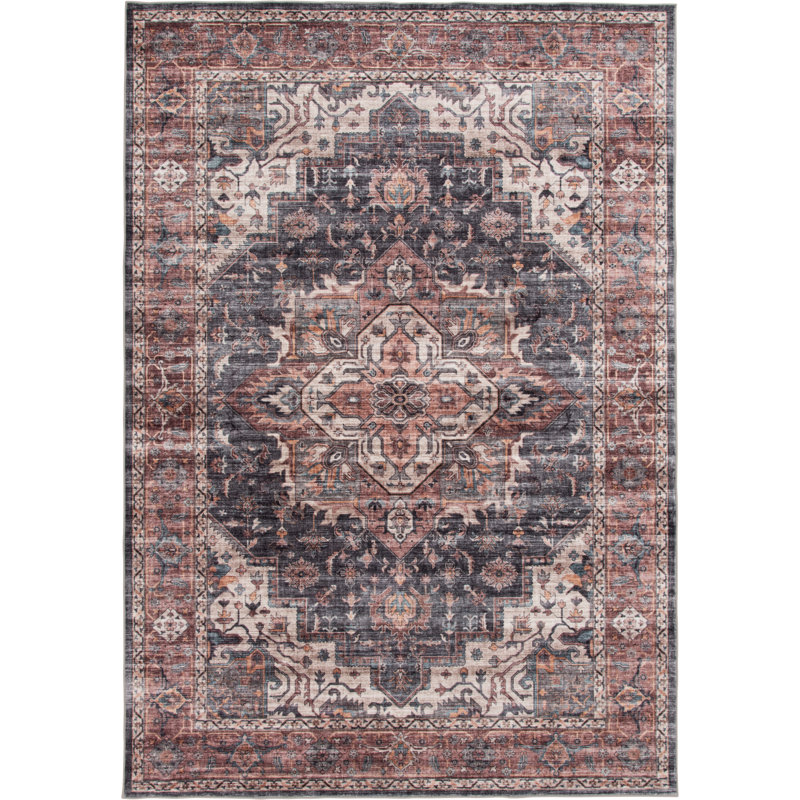 Washable Oriental Indoor Rug, Rectangle 5' x 7'