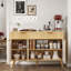 Buffet moderne cannelé avec tablettes réglables