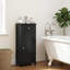 Armoire de rangement autoportante en bois avec tiroir coulissant lisse et spacieuses tablettes de rangement ouvertes réglables pour la salle de bain-2015367377