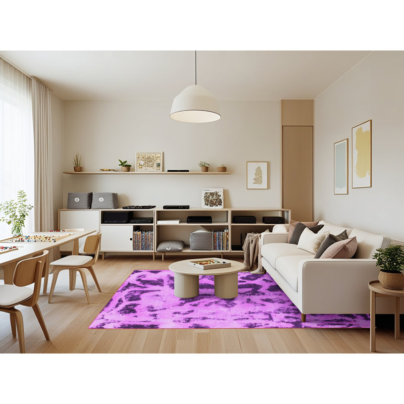 Tapis mauve Jasmain, Rectangle 7 pi x 9 pi