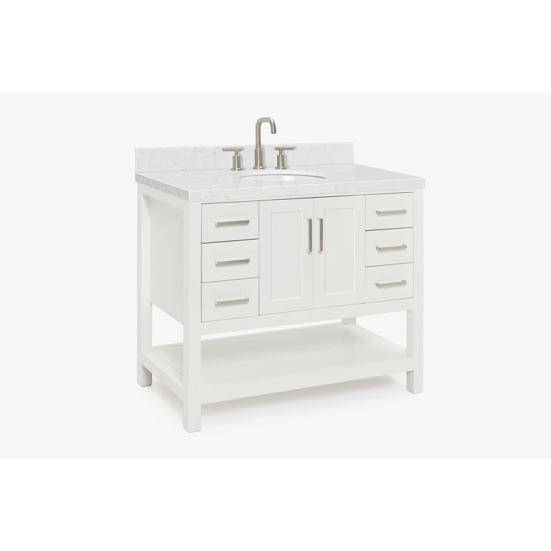 Magnolia Bath Vanity Rectangular Basin S043SWQ, Oval, White