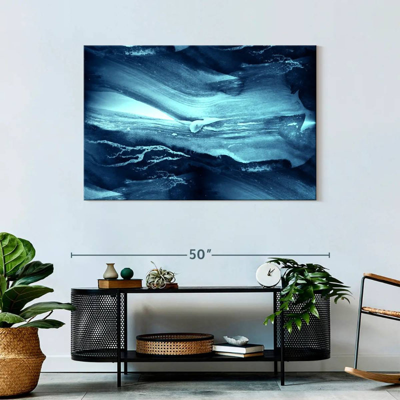 Avery Sleek Abstract Waves, 30" H x 45" W