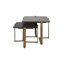 Table basse avec plateau en verre