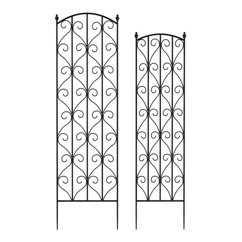 Steel Arched Trellis, Black