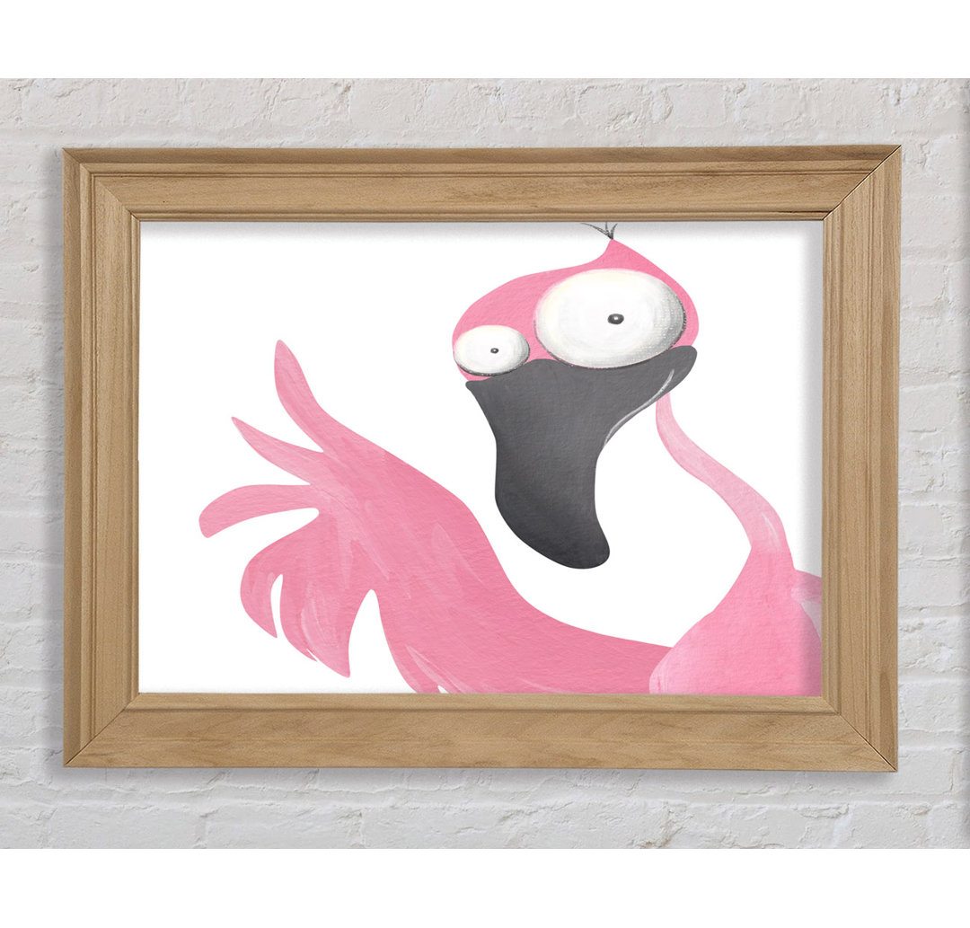 The Pink Flamingo - Einzelner Bilderrahmen Kunstdrucke