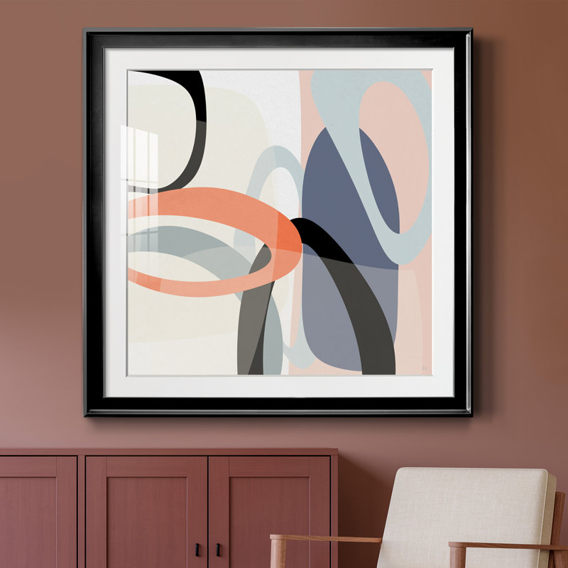 Floating on Silk II - cadre photo, impression, H 30,5 po x l 30,5 po x P 1,5 po, Papier encadré noir