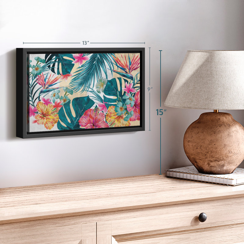 Impression sur toile Tropical Flora, H 9 po x l 13 po
