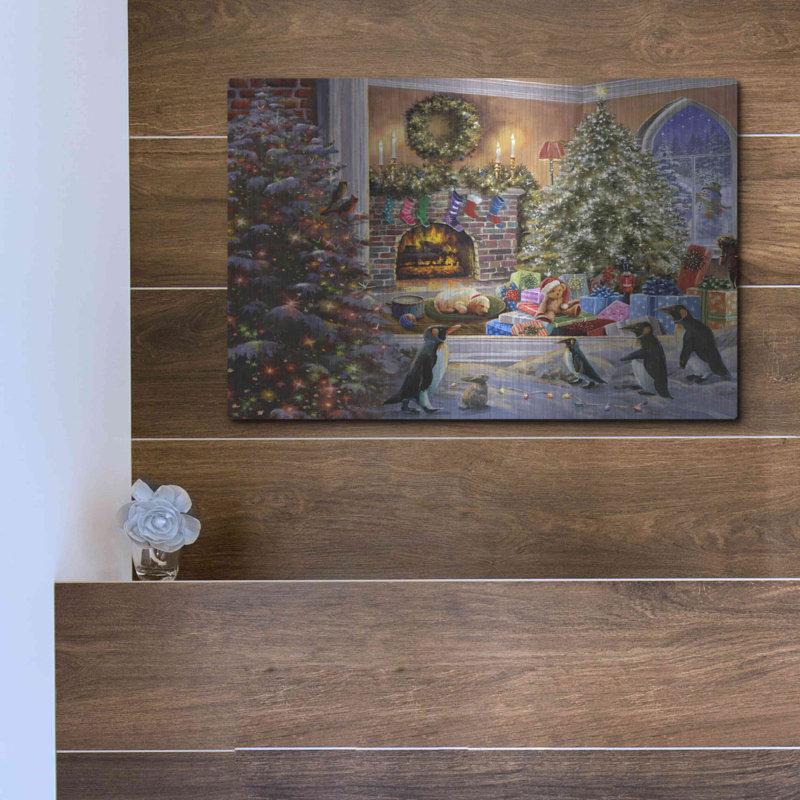 «A Magical View to Christmas» par Nicky Boehme - impression sans cadre sur métal, H 12 po x l 16 po x P 0,13 po