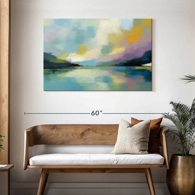 Paysage abstrait Avery, H 30 po x l 45 po