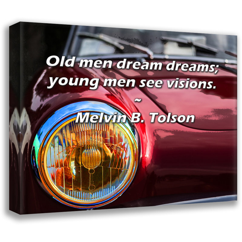 «Artsy Quote» par Melvin B. Tolson, toile tendue avec châssis, H 13 po x l 18 po