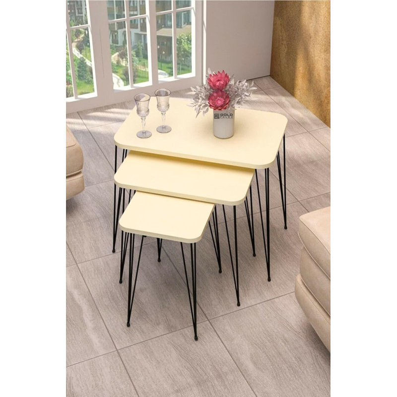 Thalia 24cm Console Table, Cream White