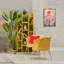  Fleurs abstraites sur toile flottante encadrée rose par LSR Design Studio-826465099-826465100