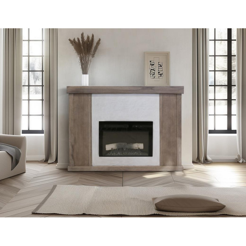 Ahinara Electric Fireplace Console