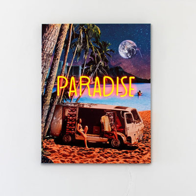 Small Wall Painting (LED Neon) - Paradise