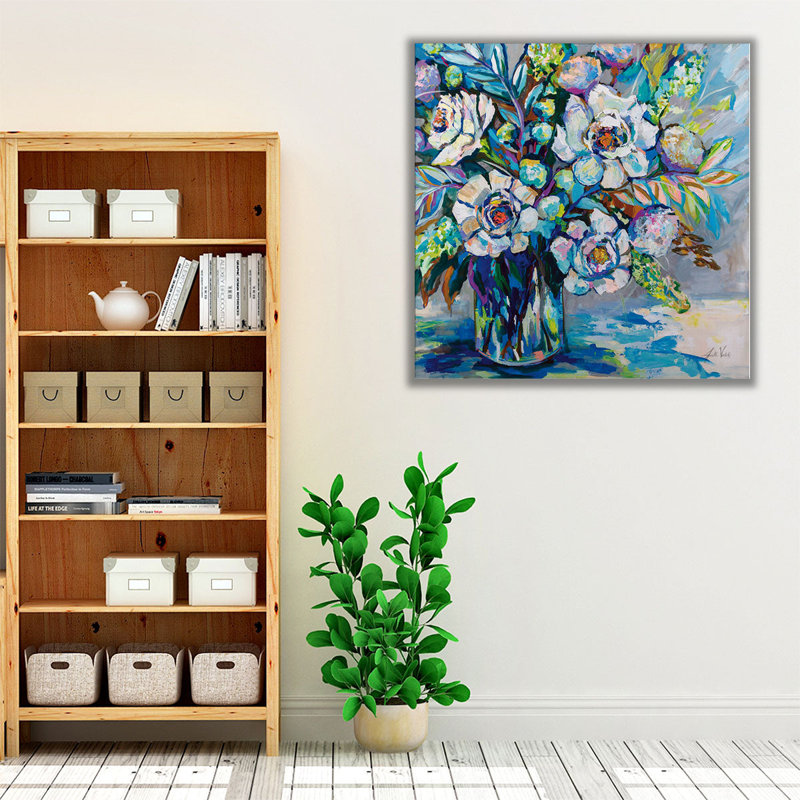 «Feeling Blue I», reproduction d'art sur toile, H 20 po x l 20 po