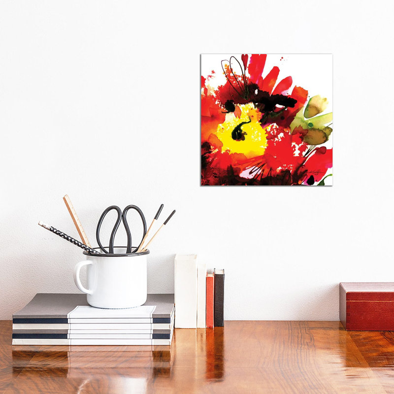 Abstract Floral LXXXI by Kathy Morton Stanion - Wrapped Canvas Painting, 30.48 cm H x 30.48 cm W