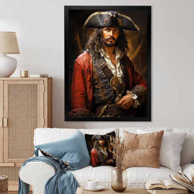 «Pirate Rogues Regalia Portrait I - Pirate», reproduction d'art sur toile