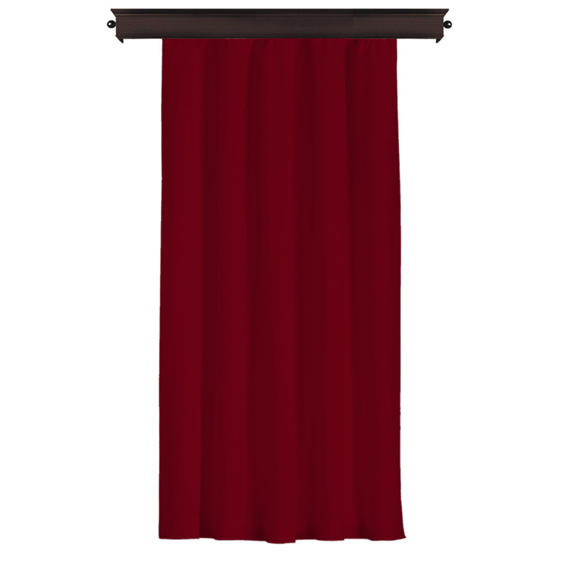 Rideau en polyester Shaima, Prune
