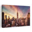 «Empire State Sunset», art dramatique coloré, architecture urbaine-1891209541
