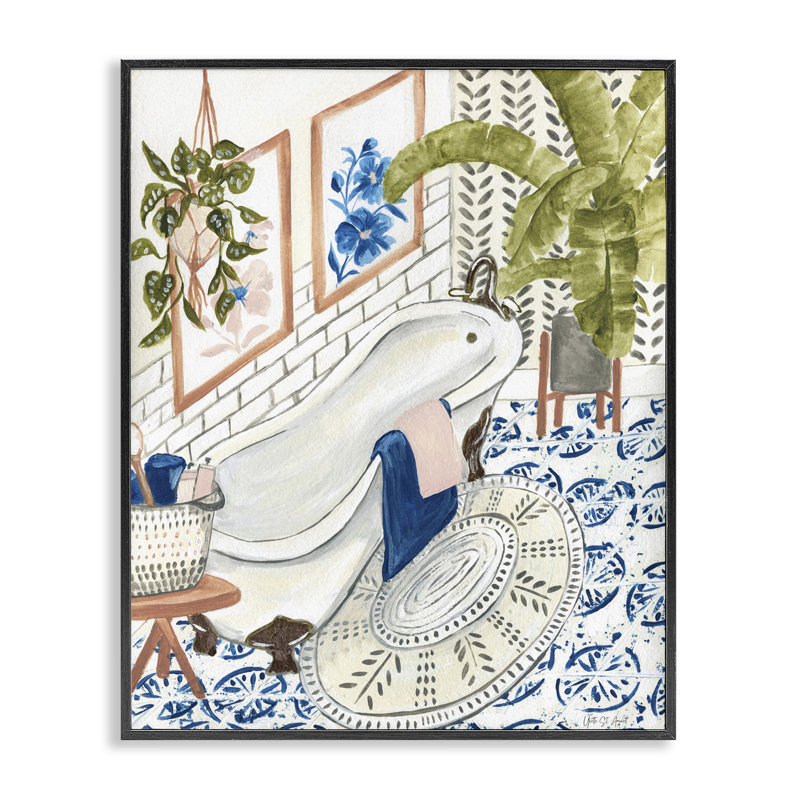 «Boho Chic», estampe numérique par yvette St. Amant, Giclée encadrée noir minuit, H 14 po x l 11 po