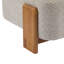 Fauteuil lounge en boucle avec structure en bois massif et dossier arrondi - 69 x 76 x 69 cm - Boucle et bois massif - 1 pièce - Fauteuil lounge - Beige - Fauteuil lounge en boucle avec dossier arrondi-170430438-170430439