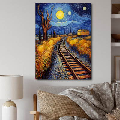Train Rails par Vincent - art mural moderne, salon