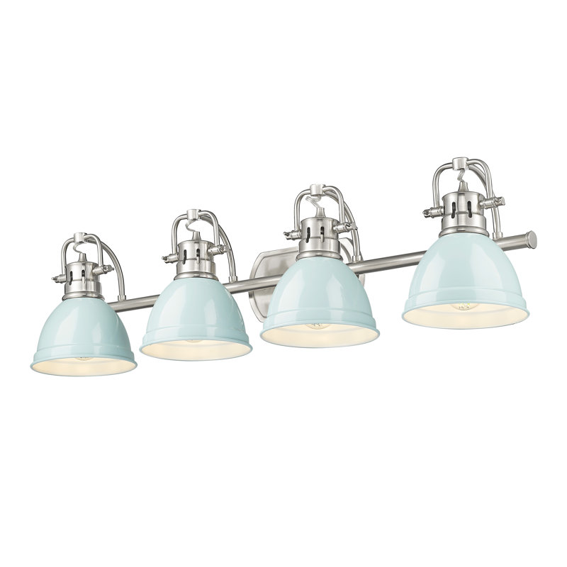 Brynnan 4-Light Bath Vanity, Pewter, Seafoam