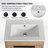 24" Ceramic Sink Vanity with Soft-Close Doors-1062557961