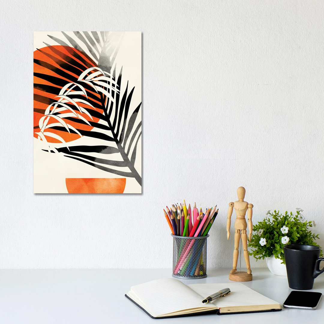 Palm Leaves von Ana Rut Bré - Ohne Rahmen Galerie-umwickelte Leinwand Giclée auf Leinwand