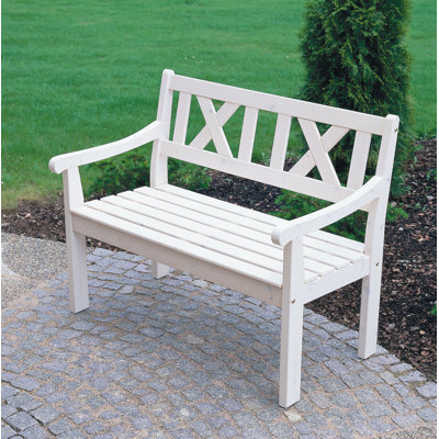 Gartenbank aus Massivholz