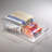iDesign Linus Plastic Kitchen Storage Bin, Storage Container, 11" x 7" x 3.5", Set of 2, Clear