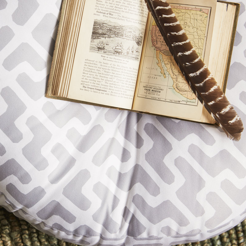 Lattice Jags Floor Pillow, 26" H x 26" W x 6" D