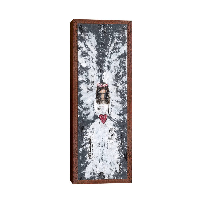 Country Angel by Ashley Bradley - Painting on Canvas, Classic Brown Wood Framed, 152.4 cm H x 50.8 cm W