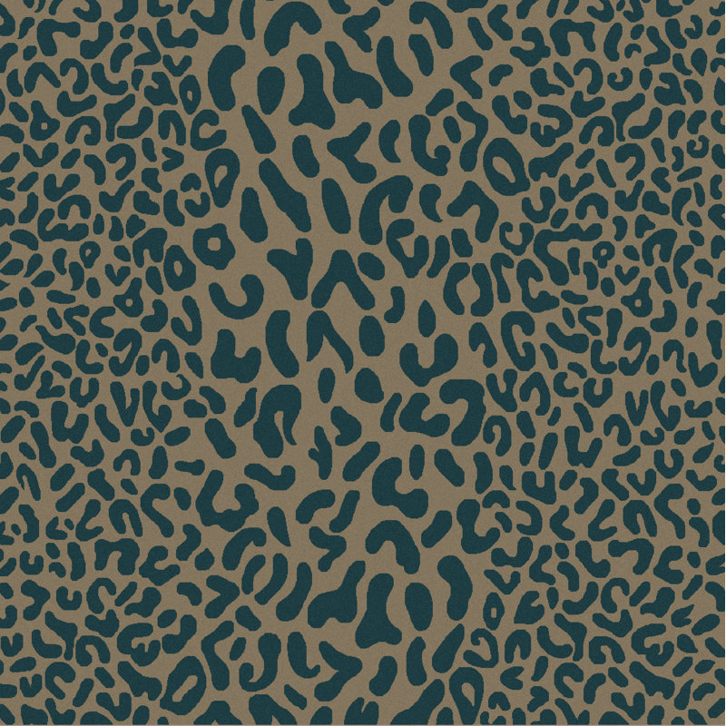 Elsberry Hand Tufted Wool Animal Print Indoor Rug, Square 9'