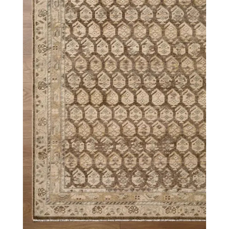 Agra Handmade Wool Area Rug, Rectangle 6' x 9'