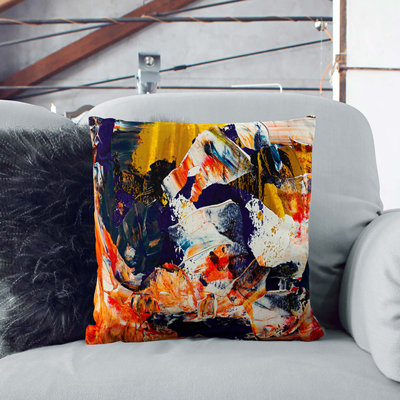 Abstract Square Throw Cushion