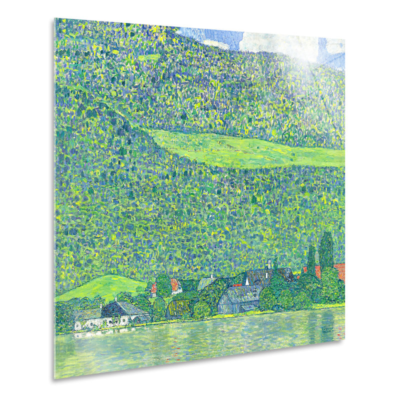 Litzlberg On The Attersee by Gustav Klimt - No Frame Painting on Plastic / Acrylic, 65cm H x 65cm W
