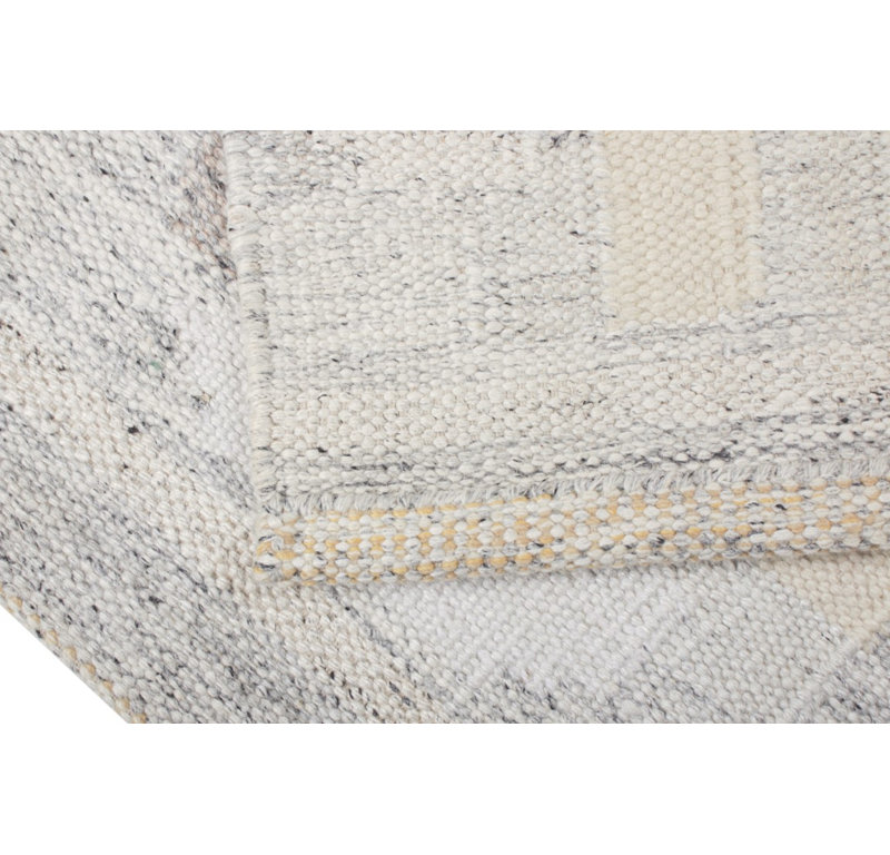 Scandinavian Wool Geometric Area Rug, Rectangle 10' x 14'