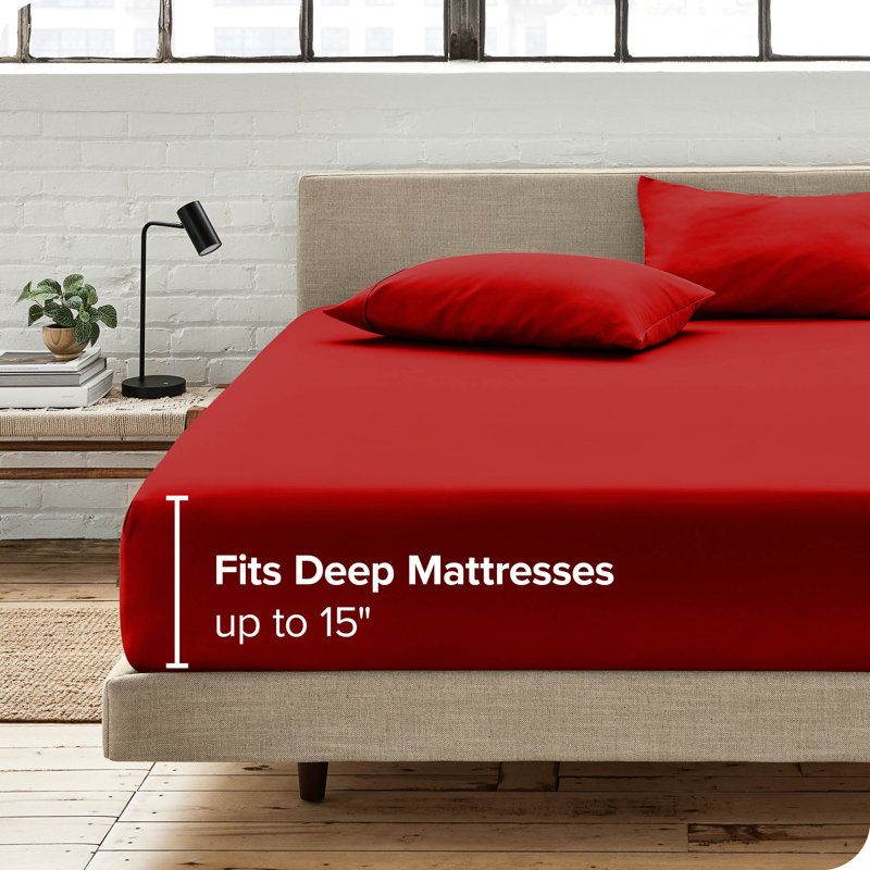 Twin White Ultra-Soft Microfiber Deep Pocket Fitted Sheet