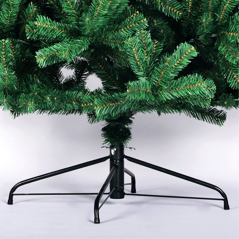 Sapin de Noël de 7,5 pi, épinette d'aspect naturel, 1400 branches, support pliable