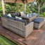 Barcelona Wicker - Person Garden Lounge Set with Cushions-428452617
