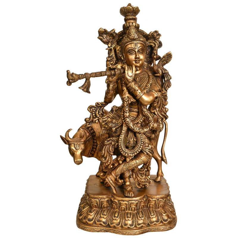 Murlidhar Krishna avec vache