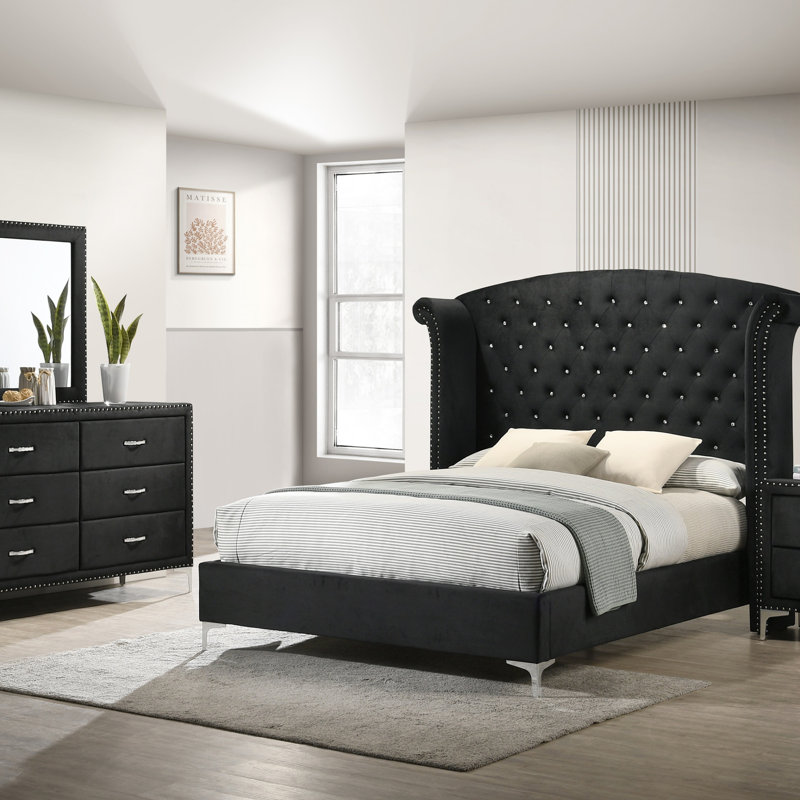 1pc Glam Bed, Très grand