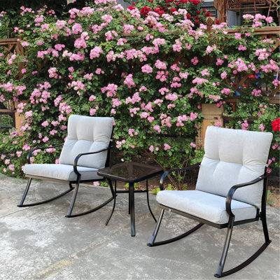 ROCKER SET CHAIR AND TEAPOY  OFF