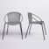 Chapa Indoor/Outdoor Stackable Steel Dining Chair with Rope
