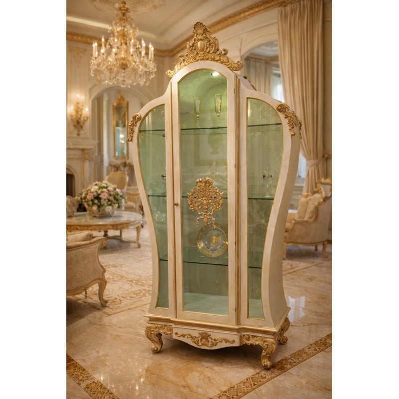 Satsuma Lighted Curio Cabinet