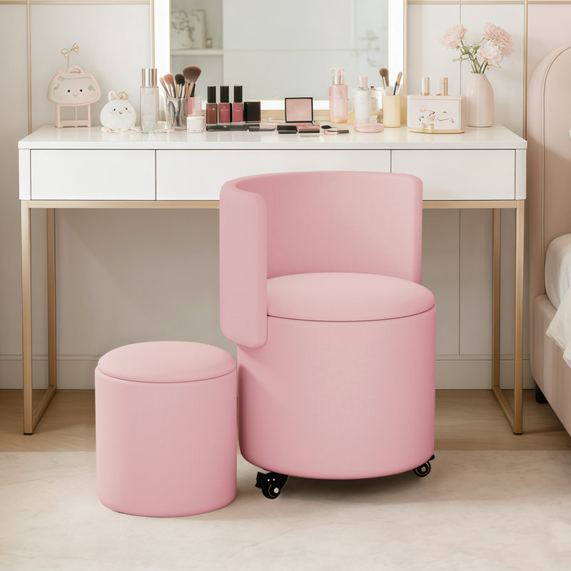 Side Chair, Pink