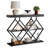 3-Tier Industrial Entryway Table with Storage, Console Sofa Table with Open Shelves, Diamond-Shaped Metal Frame-1550444854